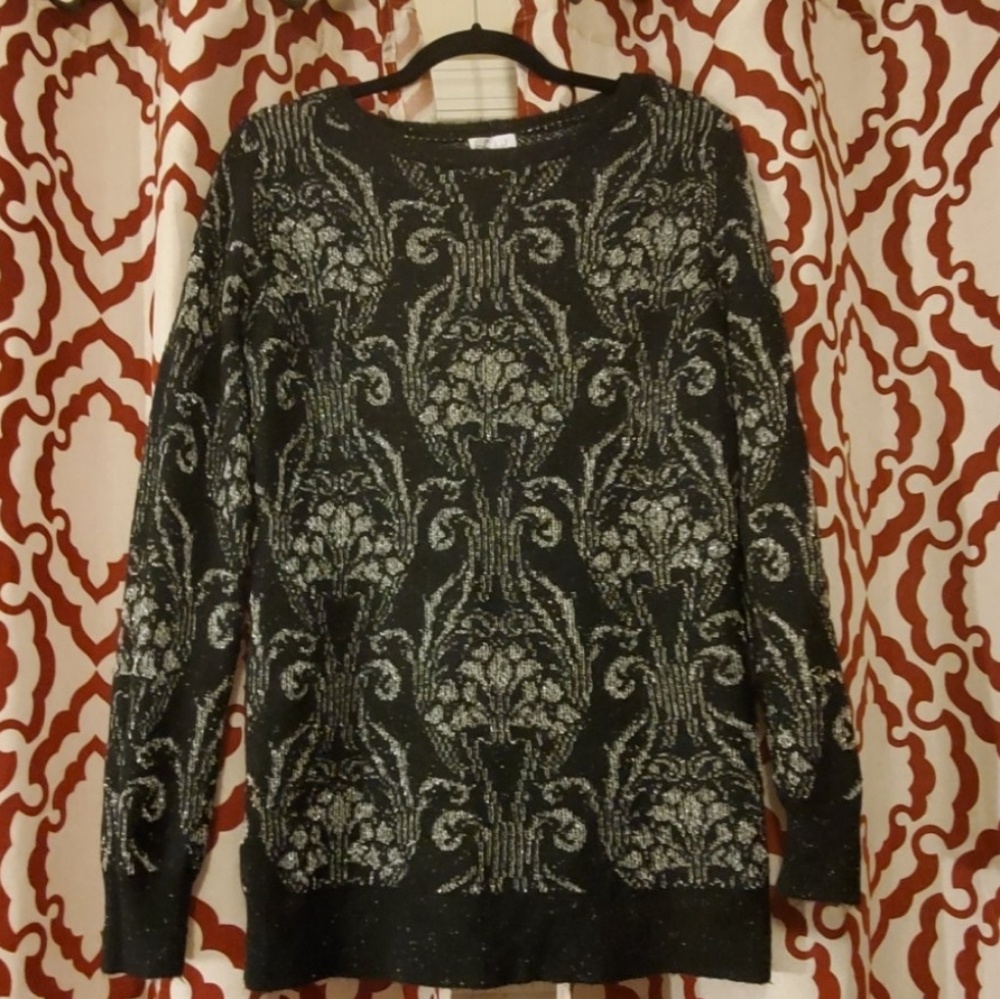 Beautiful Silver Thread Sweater